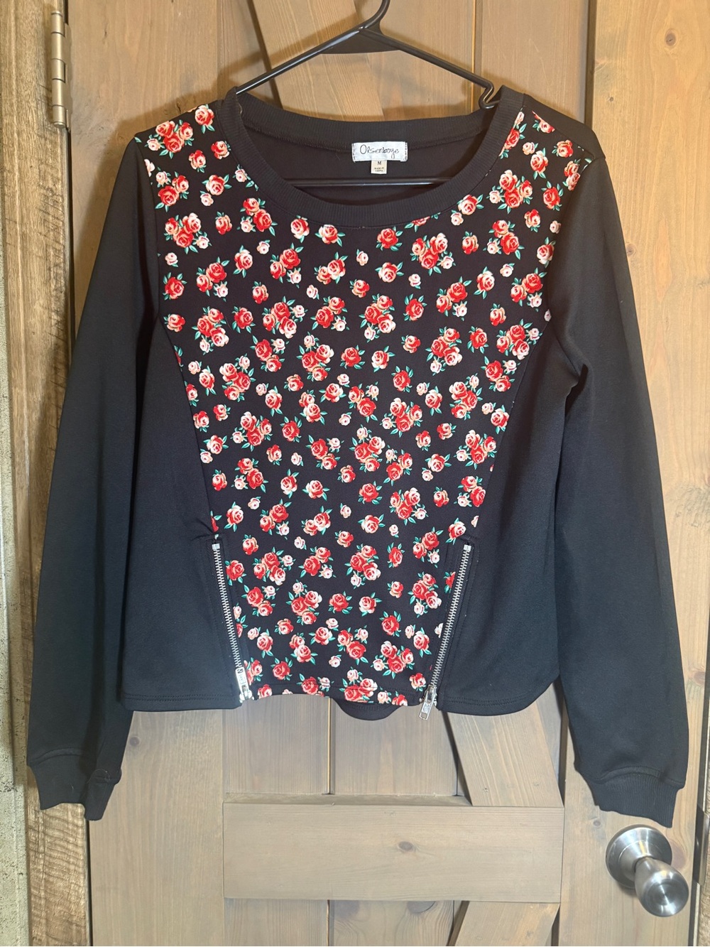 Olsenboye Black Top with Branded Neck Tag